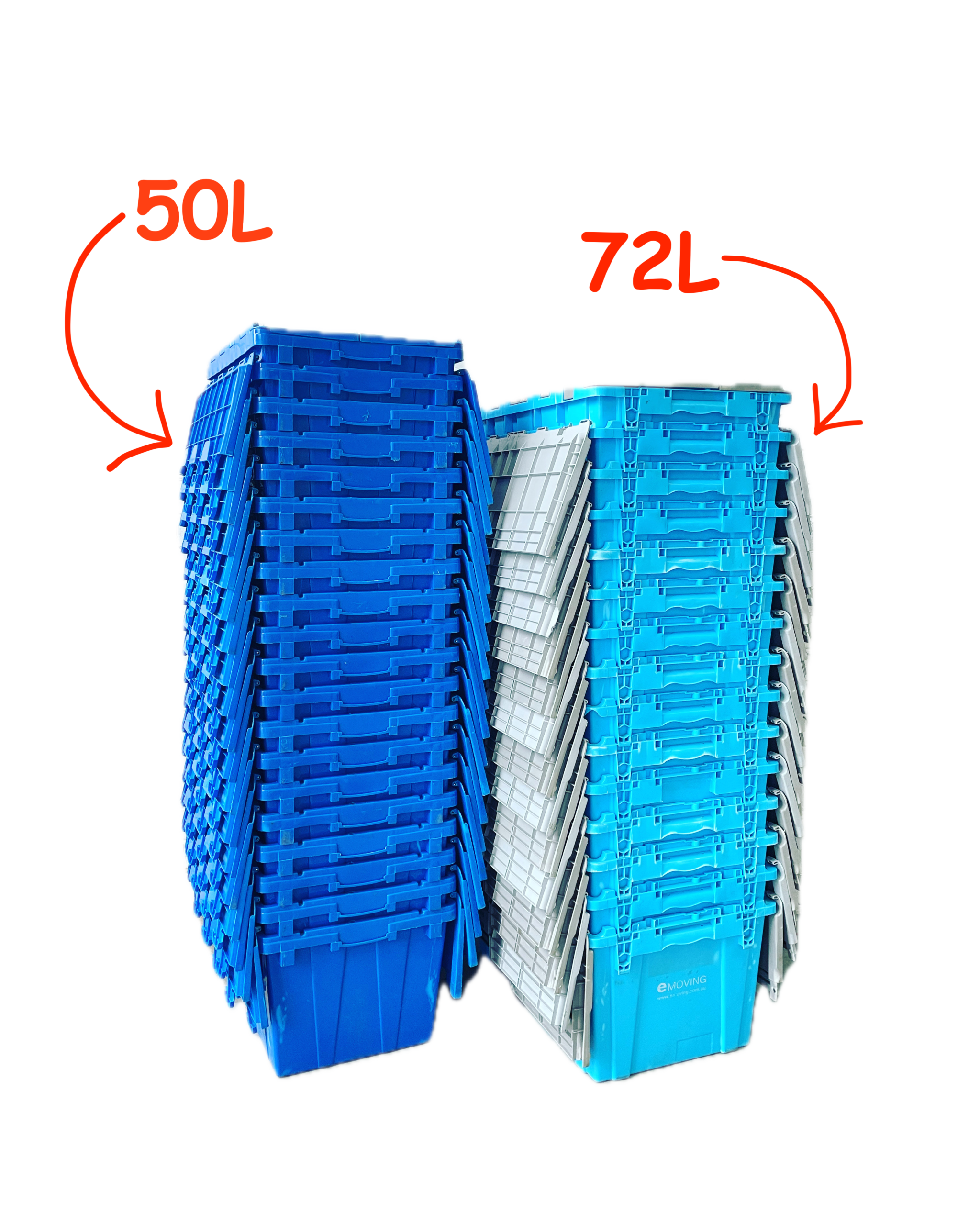 Best rental moving boxes in melbourne 2 sizes available